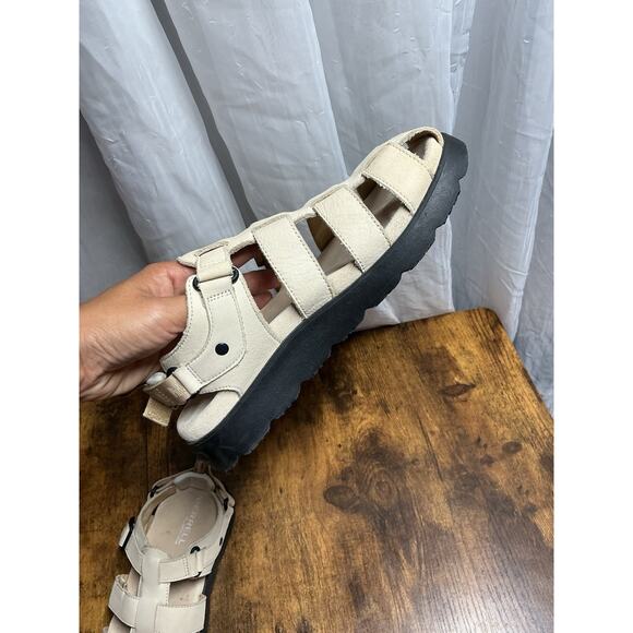 Merrell Fleur Fisherman Sandal Beige Size 8 Woman's Sandals Leather Gorpcore - Picture 14 of 16